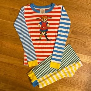Hanna Anderson Pippi Longstockings Pajama Set size 10